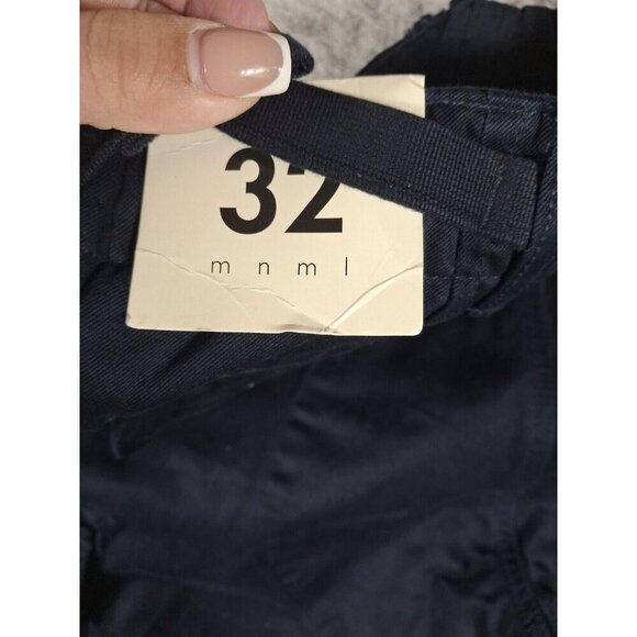 MNML Vintage Twill Cargo Pants Men’s Size 32 Midnight Blue Utility Workwear Stre - Picture 16 of 16